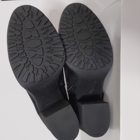 Born Suede Cass Block Heel Boots in Black Size 8.5 NWOT - Picture 9 of 12
